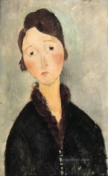 portrait of a standing woman Painting - portrait of a young woman 1 Amedeo Modigliani